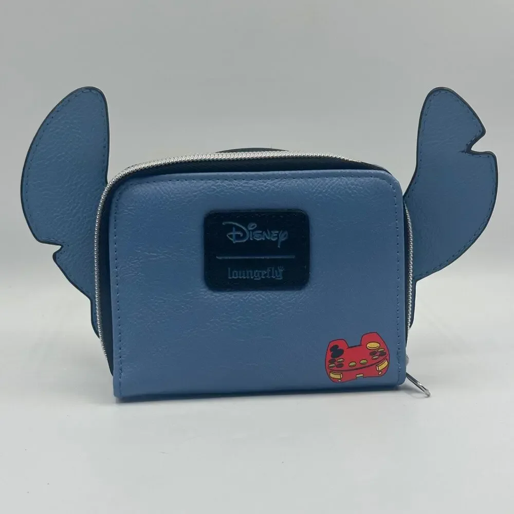 Loungefly Wallet Disney Lilo & Stitch Gamer Stitch Zip Around Headphones 2022